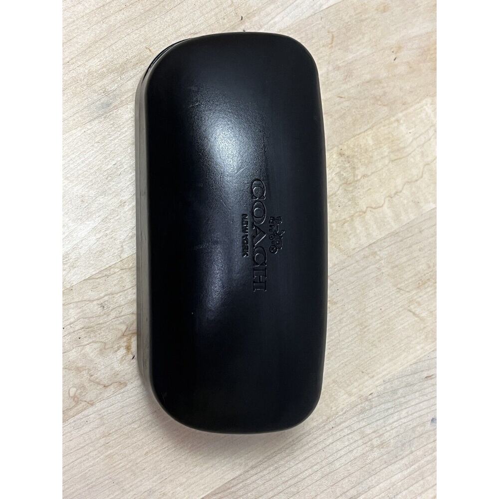 Coach Black Hard Clamshell‎ Eye Glass Case New York